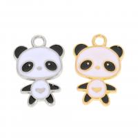 Tibetan Style Pendant, Panda, plated, DIY & enamel, more colors for choice, nickel, lead & cadmium free, 21.15x4x2mm, Sold By PC