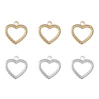 Stainless Steel Heart Pendants, 304 Stainless Steel, Vacuum Ion Plating, Unisex & hollow, more colors for choice, 21x25mm, Approx 20PCs/Bag, Sold By Bag