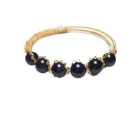 Gemstone Bracelets Brass with Gemstone gold color plated & for woman Sold By PC