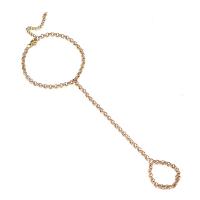Gothique Bracelet Anneau, Acier inoxydable 304, avec 1.97inch chaînes de rallonge, bijoux de mode & pour femme, plus de couleurs à choisir, 3.50mm, Longueur:Environ 6.29 pouce, Environ 3.15 pouce, Vendu par PC