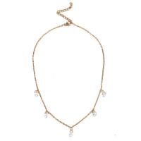 Stainless Steel Jewelry Necklace 304 Stainless Steel with Cubic Zirconia with 3.94inch 1.97inch extender chain fashion jewelry & for woman 6mm Length Approx 13.78 Inch Approx 17.72 Inch Sold By PC