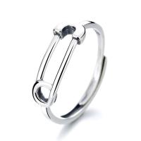 925 Sterling Silver Finger Rings polished Adjustable & for woman original color Sold By PC