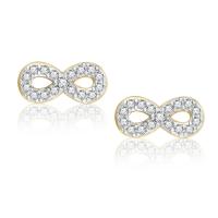 Zinc Alloy Stud Earring plated fashion jewelry & micro pave cubic zirconia & for woman nickel lead & cadmium free Sold By Pair