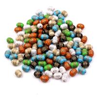 Guld Accent akryl perler, du kan DIY, flere farver til valg, 13x9mm, Solgt af Bag