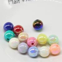 Miracle Acrylic Beads Round DIY & half-drilled mixed colors 16mm Approx Sold By Bag