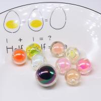 Perlen in Perlen Acrylperlen, Acryl, rund, DIY & verschiedene Größen vorhanden, gemischte Farben, ca. 100PCs/Tasche, verkauft von Tasche