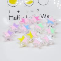 Transparente Acryl-Perlen, Acryl, Stern, DIY & Emaille, gemischte Farben, 23mm, ca. 100PCs/Tasche, verkauft von Tasche