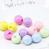 Miracle Acrylic Beads, Round, DIY & different size for choice, mixed colors, Approx 100PCs/Bag, Sold By Bag