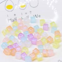 Miracle Acrylic Beads Square DIY mixed colors 10mm Approx Sold By Bag