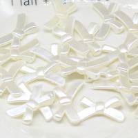Perle acrylique, Noeud papillon, DIY, blanc, 32x16mm, Environ 100PC/sac, Vendu par sac