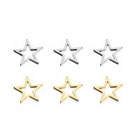Stainless Steel Pendants 304 Stainless Steel Star Vacuum Ion Plating Unisex & hollow Approx Sold By Bag