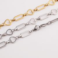 Stainless Steel Chain Ogrlica, 304 nehrđajućeg čelika, modni nakit, više boja za izbor, 600x7mm, Prodano By PC