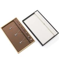 Velvet Jewelry Set Box, PU Leather, durable & different size for choice, more colors for choice, Sold By PC