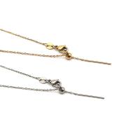 Stainless Steel Necklace Chain 304 Stainless Steel Adjustable & DIY Length Approx 17.72 Inch Sold By Bag