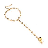 Gothique Bracelet Anneau, Acier inoxydable 304, avec 1.97inch chaînes de rallonge, bijoux de mode & pour femme, plus de couleurs à choisir, 6mm,18mm, Longueur:Environ 6.29 pouce, Environ 3.94 pouce, Vendu par PC