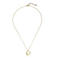 Edelstahl Schmuck Halskette, 304 Edelstahl, mit Verlängerungskettchen von 1.97inch, Herz, Modeschmuck & für Frau, keine, 16mm, Länge:ca. 17.72 ZollInch, verkauft von PC