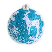 PE Schaumstoff Weihnachtsbaum-Dekoration, mit Pailletten, rund, Weihnachtsschmuck & verschiedene Größen vorhanden, keine, verkauft von PC