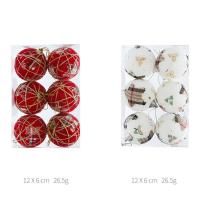 PE Foam Christmas Tree Decoration with Sequins & Cloth Round Christmas jewelry  Sold By Box