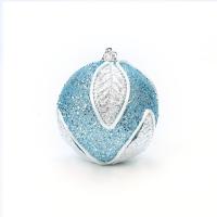 PE Foam Christmas Tree Decoration with Sequins Round Christmas jewelry 80mm Sold By PC