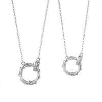 Couple Necklace Brass platinum plated fashion jewelry & hollow original color 450mm Sold By PC