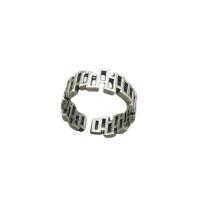 925 ezüst Mandzsetta Finger Ring, csiszolt, Állítható & a nő & üreges, az eredeti szín, 17.90mm, Által értékesített PC