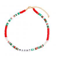 Fashion armbånd smykker, Zinc Alloy, med Polymer Clay, mode smykker & for kvinde, flerfarvede, 80x54mm, Solgt Per 41-48 cm Strand