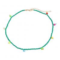 Bracelet de perles de verre, alliage de zinc, avec Seedbead, Placage de couleur d'or, bijoux de mode & pour femme, plus de couleurs à choisir, Vendu par 41-48 cm brin