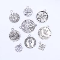 Tibetan Style Pendants, antique silver color plated, DIY & different styles for choice & hollow, more colors for choice, nickel, lead & cadmium free, Sold By Bag