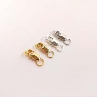 Brass Lobster Clasp, plated, DIY, more colors for choice, nickel, lead & cadmium free, 10x4x2.50mm, Sold By PC