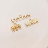 Brass Connector real gold plated DIY golden nickel lead & cadmium free Sold By PC