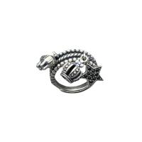 Sterling Silver Jewelry Finger Ring, 925 sterline d'argento, lucido, Regolabile & unisex, colore originale, Venduto da PC