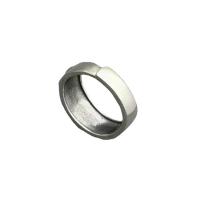 Solidny srebrny pierścień, 925 Srebro, obyty, Regulowane & dla obu płci, oryginalny kolor, sprzedane przez PC
