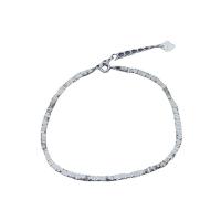 Sterling Silver Βραχιόλια, 925 ασημένιο ασήμι, γυαλισμένο, κοσμήματα μόδας & για τη γυναίκα, αρχικό χρώμα, 190mm, Sold Με PC