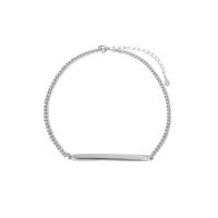 Brass Anklet platinum plated fashion jewelry & for woman original color 250mm Sold By PC