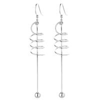 925 Sterling Silver Drop &  Dangle Earrings plated fashion jewelry & for woman 68mm Sold By Lot