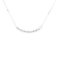 925 Sterling Silver Necklaces, platinum plated, fashion jewelry & for woman, original color, 30mm, Sold By Lot