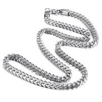 Stainless Steel Chain halskæde, hvede kæde, oprindelige farve, 3.9, Solgt Per Ca. 22 inch Strand