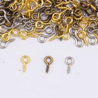Iron Hooks Eye Screws Nail, plated, DIY & different size for choice, more colors for choice, 2000PCs/Bag, Sold By Bag