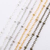 Iron Ball Chain, Copper Coated Iron, plated, cross chain & DIY, more colors for choice, 2mm, Sold By m