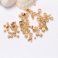 Brass Positioning Bead, 14K gold plated, DIY & different size for choice, nickel, lead & cadmium free, Sold By PC