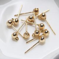 Brass Earring Post, cobre, banhado, DIY & tamanho diferente para a escolha, Mais cores pare escolha, níquel, chumbo e cádmio livre, vendido por PC