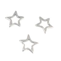 Bijoux pendentifs en acier inoxydable , Acier inoxydable 304, étoile, DIY & creux, couleur originale, 15x15x2mm, Vendu par PC