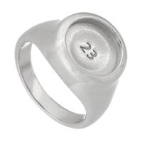 Нержавеющая сталь 316 гнездо-оправа для кольца, ювелирные изделия моды & Мужская, оригинальный цвет, размер:10, продается PC