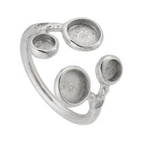 316 Stainless Steel Bezel Ring Base, fashion jewelry & Unisex, original color, 5.5x5.5mm,8x8mm,4mm,6mm,2mm, US Ring Size:7, Sold By PC