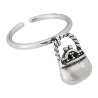 Ring Finger ze stali nierdzewnej, Stal nierdzewna 316, biżuteria moda & dla kobiety, oryginalny kolor, 11x16mm,2mm, rozmiar:7, sprzedane przez PC