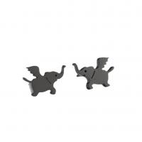 Stainless Steel Stud Earrings 304 Stainless Steel Elephant Vacuum Ion Plating fashion jewelry & for woman Sold By Pair