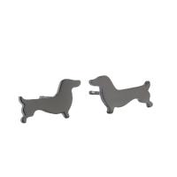 Stainless Steel Stud Earrings 304 Stainless Steel Dog Vacuum Ion Plating fashion jewelry & for woman Sold By PC