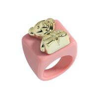 Ring Finger żywicy, żywica, biżuteria moda & dla kobiety, dostępnych więcej kolorów, 18x22mm, sprzedane przez PC