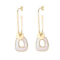 Acrylic Jewelry Earring, Brass, with Acrylic, plated, for woman, more colors for choice, nickel, lead & cadmium free, 12x45mm, Sold By Pair