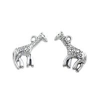 Zinc Alloy Animal Pendants Giraffe antique silver color plated Unisex nickel lead & cadmium free Approx Sold By Bag